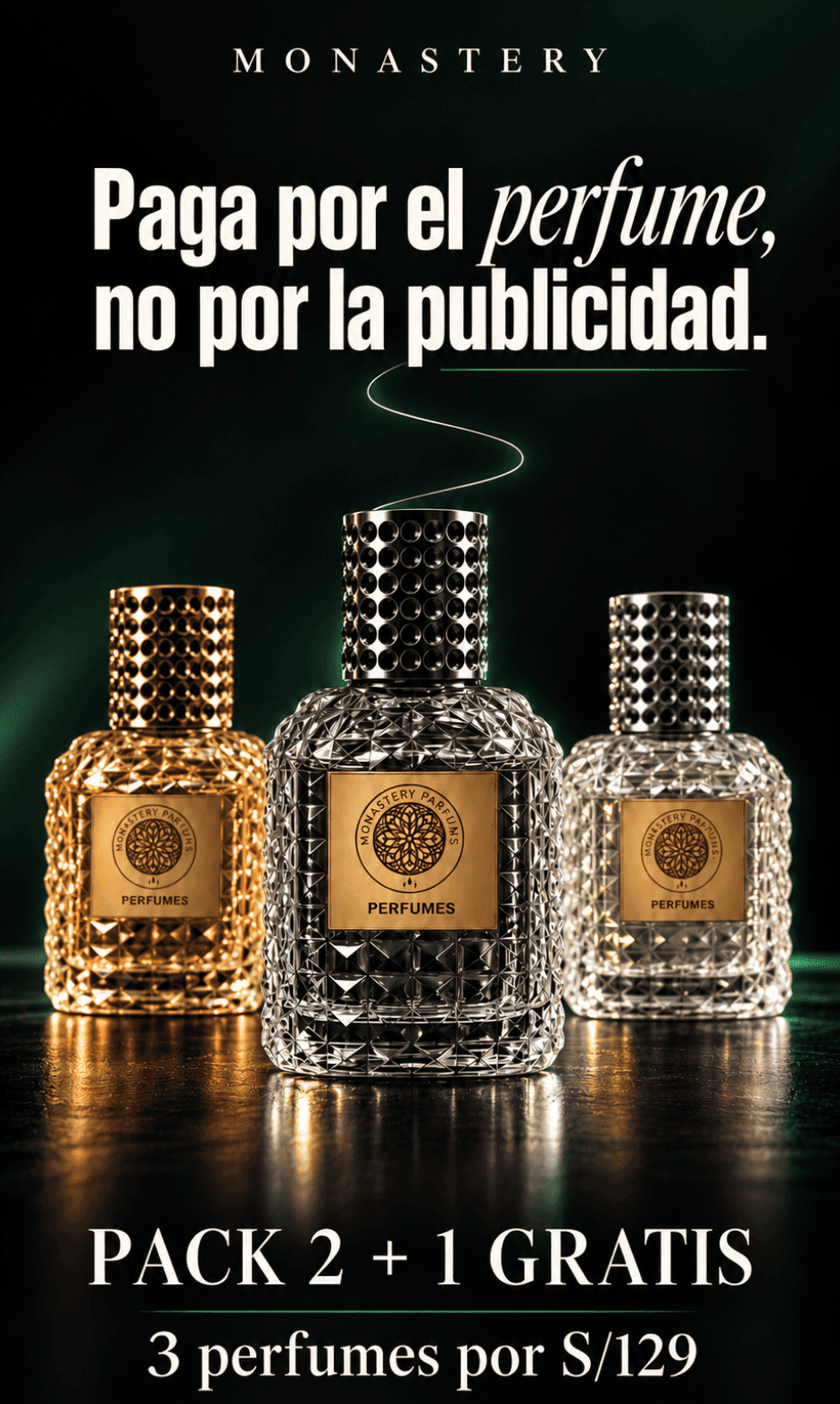 Pack de 3 Perfumes MONASTERY PARFUMS